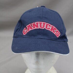 Vancouver Canucks Hat (VTG) - Block Script Back Big Logo - Adult Gripback